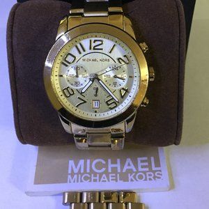 . Michael Kors Mercer Chronograph Gold-Tone Watch
